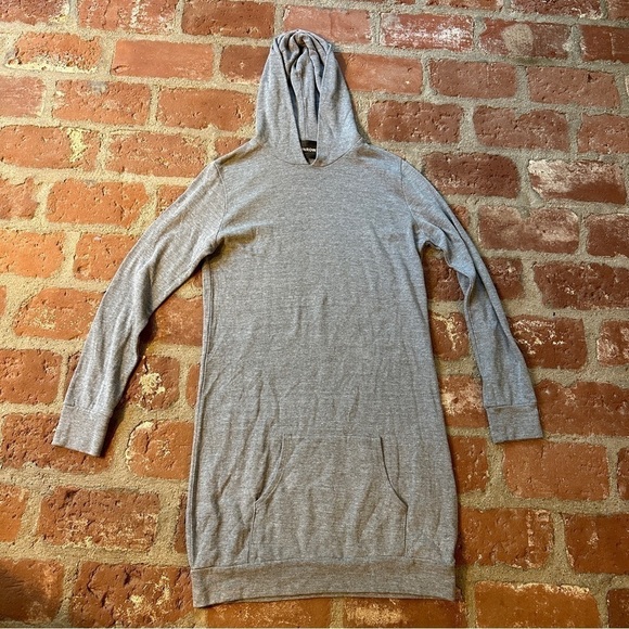 Monrow XS gray hooded dress - Picture 1 of 16